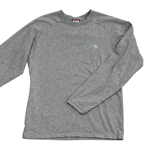 The North Face Gray Long Sleeve Men's Tee - Size Small - Slim Fit - B22 - Picture 1 of 11